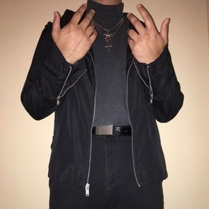 GUESS Black Zip Up Hoodie